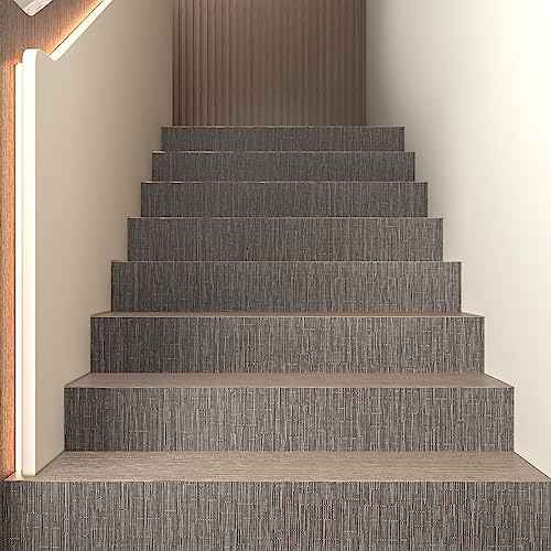 CRE8TIVE Taupe Brown Grasscloth Peel and Stick Wallpaper - 12"x80' Faux Woven Grass Cloth Removable Self Adhesive Brown Contact Paper Linen Weave for Bedroom Cabinets Shelf Furniture