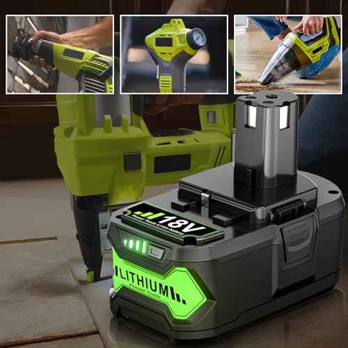 Upgraded 7.0Ah 2Packs P108 18Volt Replacement for Ryobi 18V Battery ONE+ Plus P102 P103 P104 P105 P107 P109 P122 PBP005 PBP004 PBP003 PBP002 RB18L50 BPL1820 Cordless Power Tools with LED Indicator