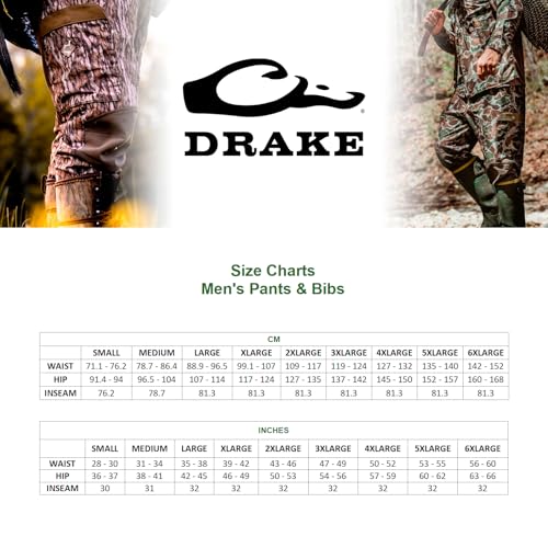 Drake Waterfowl Men's Non-Typical Endurance Soft Shell Durable Fleece Lined Camo Mid Season Hunting Pants with Scent Control