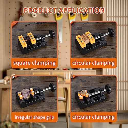 Mini Bench Clamp | Jewelry Vise | Mini Vise for Jewelry and Walnut Carving | Ideal for DIY Projects and Multifunctional Use