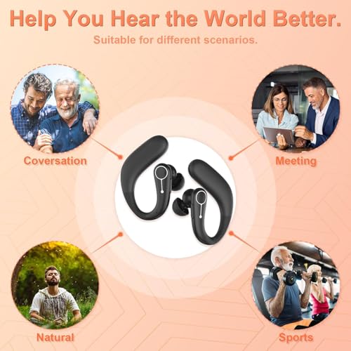 TTQ Hearing Aids, Hearing Aids for Seniors with Bluetooth, Hearing Aid Rechargeable with Noise Cancellation Upro