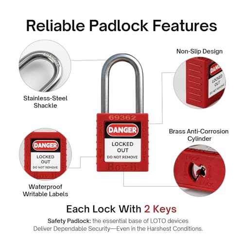 Gate Valve Lockout with Safety Padlocks, 3 Set, Outdoor Water Hose Faucet Lock for 1 to 2-1/2 in Dia Valve Handles,Water Spigot Lock Outside, for Outdoor Garden Use