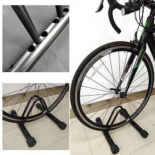 Heavy-Duty Bicycle Parking Stand ? Floor & Wall Mounted Rack for Mountain, Road, and Kids Bikes ? Rustproof Carbon Steel Frame with Non-Slip Base