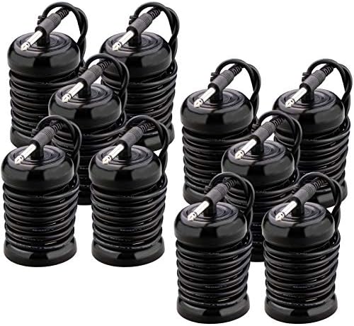 10 Pack Arrays for Ionic Foot Bath Detox Machine Replacement Arrays for Ionic Foot Bath Cleanse Machines System Stainless Steel Round(6.35mm Adapter)