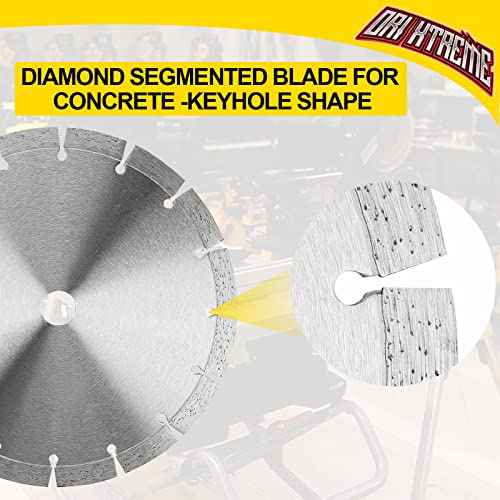 6 Inch Diamond Saw Blade 2Pcs, Segmented General Purpose Blade Dry/Wet Cutting Concrete, Masonry, Brick, Block,7/8"-5/8¡± Arbor