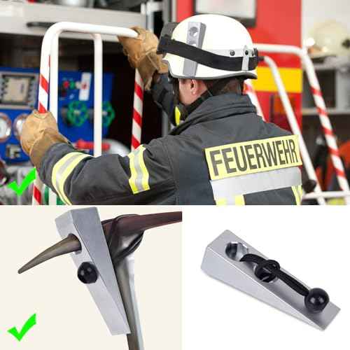 2 Pcs Firefighter Wedge, Firefighter Door Wedge, Firefighter Wedge Tool, Aluminium Firefighter Wedge, Metal Firefighter Wedge Fit for Halligan or FuBar Tool