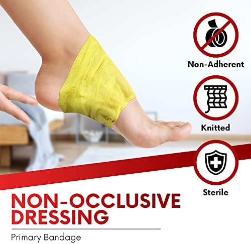 HEALQU Medical Xeroform Petrolatum Dressing 4x4-25-Count - Non-Adherent Gauze Pad for Low Exudating Wounds - Fine Mesh Gauze Patch Sterile for Wound Care Lacerations, Burns & Skin Grafts
