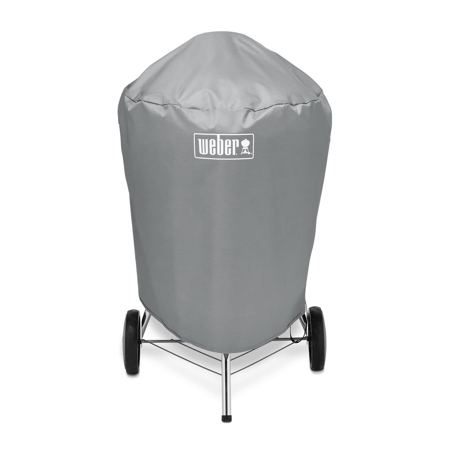 Weber 22âInch Charcoal Kettle Grill Cover â Premium HeavyâDuty Polyester, UV & Water Resistant, Breathable Fabric with Secure Straps, Easy SlipâOn Design