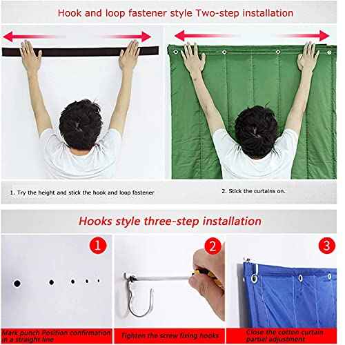Insulated Door Curtain,Soundproof Door Cover,Thermal Blanket for Winter,Noise Reduction Waterproof Warm.for Living Room Patio, Oxford Fabric (W35.43*H82.68 in/90 * 210cm)