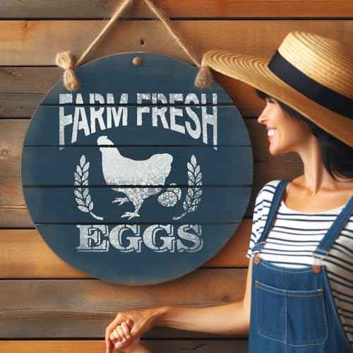 Farm Fresh Stencil Set 6-Pack 10x10 Inch Reusable Farmhouse Templates for Painting Rustic Signs Wood Crafts and Country DIY Decor