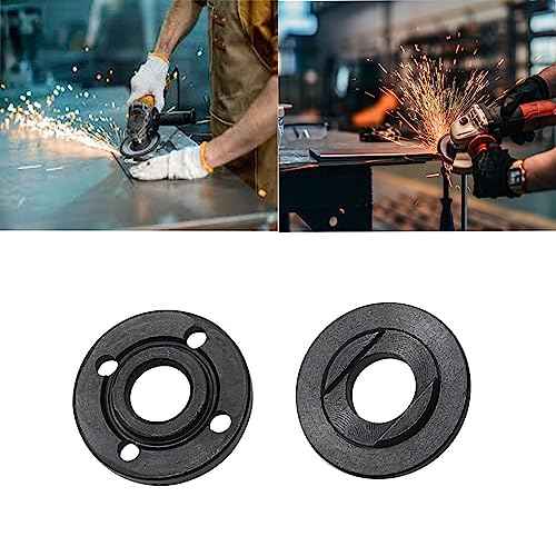 7PCS Grinder Flange Angle Wrench Spanner Metal Lock Nut£¬1PCS Angle Grinder Wrench, 6PCS Flange Nuts,Compatible with Dewalt Bosch Black Decker Ryobi Makita(5/8"-11 threaded shaft)