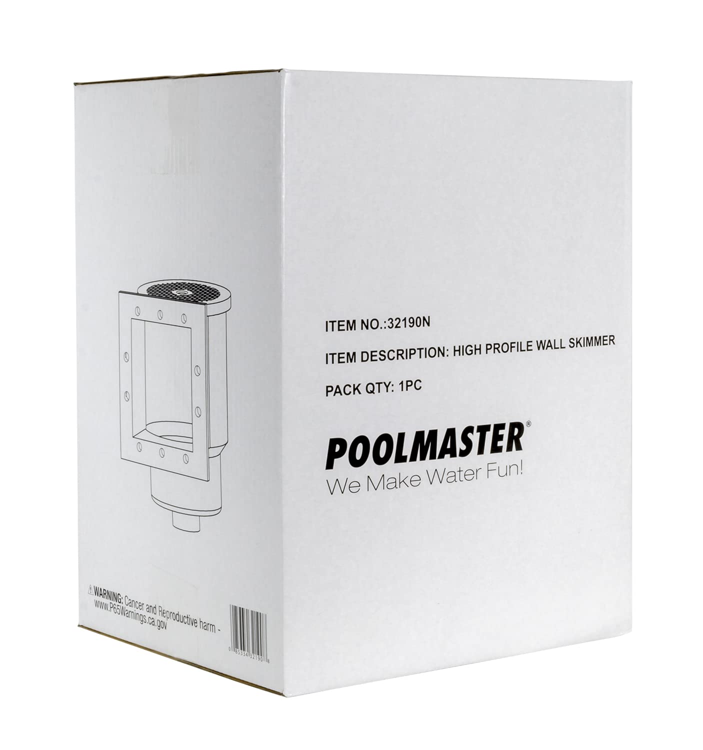 Poolmaster 32190 High-Profile Thru-Wall Swimming Pool Skimmer