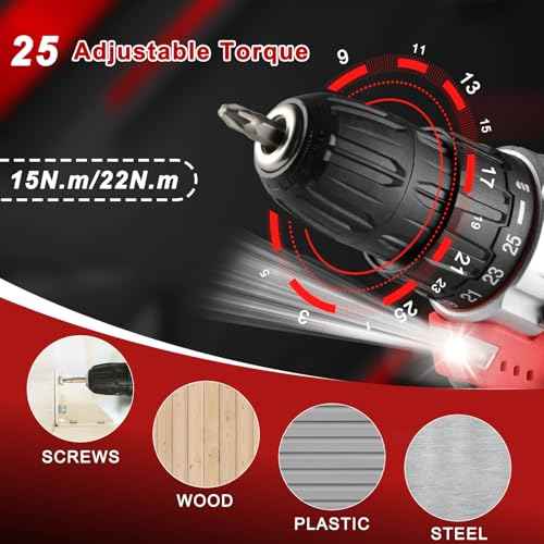 TLGREEN 138 Pcs Tool Set with 12V Cordless Drill ?Power Hand Tool Kit with Magnetic Drill Bit Set, 2-Speed Control & Fast Charging,Home Tool Kit for DIY, Repairs,Lightweight Toolbox for Men & Women