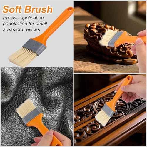 XANGNIER 4Pcs Cutting Board Oil and Wax Applicator Set ? Food-Grade Mineral Oil and Wood Wax Conditioner Kit with Microfiber Applicator Pad and for Butcher Blocks,Bamboo,Wooden Utensils & Countertops