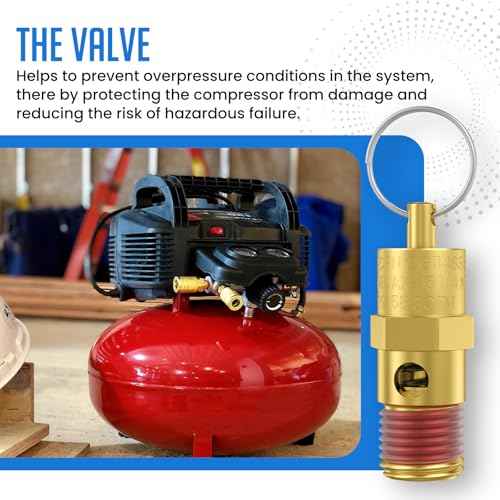 2 Pcs 1/4" NPT(M) 200 PSI Air Compressor Pressure Relief Valve, Brass Safety Valve for Air Compressor (Tank Pop Off)