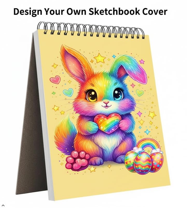 College Graduation Gifts, Nursing Student Essentials, Teacher Appreciation Gifts, Soucolor 9" x 12" Yellow Sketch Book, 1-Pack 100 Sheets Spiral Bound Drawing Paper