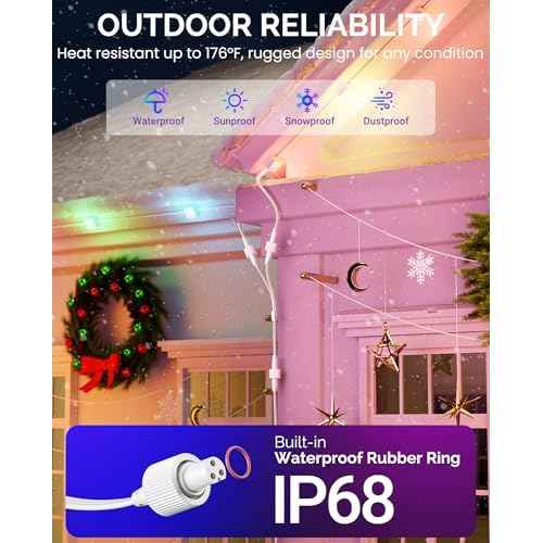 10FT Extension Cable (3-Pack), 3-Pin Extension Cord for Govee Permanent Outdoor Lights Series & Dots String Lights, Compatible with H705 A/B/C, H705 D/E/F, H706 A/B/C, H703 A/B, H805 A/B/C