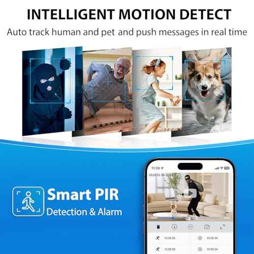 Hidden Camera, 1080P Wireless Mini Camera Indoor Nanny Cam for Home Security, 60-days Battery Life, Auto Night Vision, Motion Detection/Smart Alerts, Live Remote Viewing for Pet/Baby and Home Safety