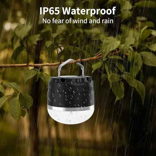 LED Camping Lantern Rechargeable 1000LM, 12 Lighting Modes Hanging Light with Magnetic Base, Portable 4000mAh RGB Tent Lights for Camping, Emergency, Hurricane, Power Outages, Home, Hiking
