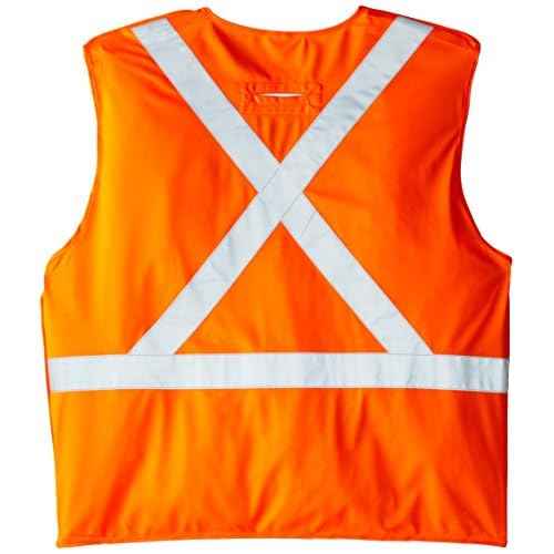 Viking FR Hi Vis Orange Safety Vest - Fire Resistant Class 2 Reflective Vest with Pockets, ANSI/ISEA and CSA Compliant