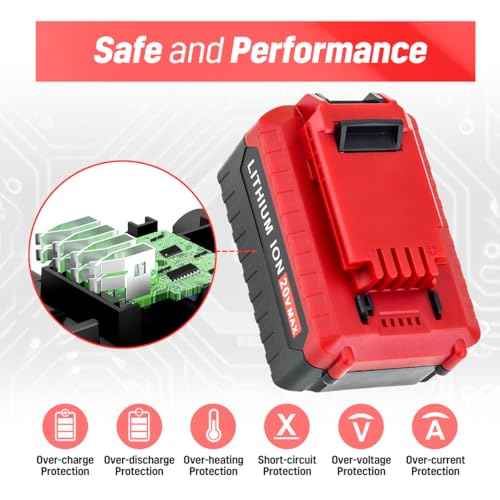 CPY 20V 7.0Ah Battery 2-Pack Replacement for Porter Cable 20V Battery, Compatible with PCC685L PCC680L PCC682L PCC685LP Replace with Porter Cable 20 Volt Lithium-ion Batteries