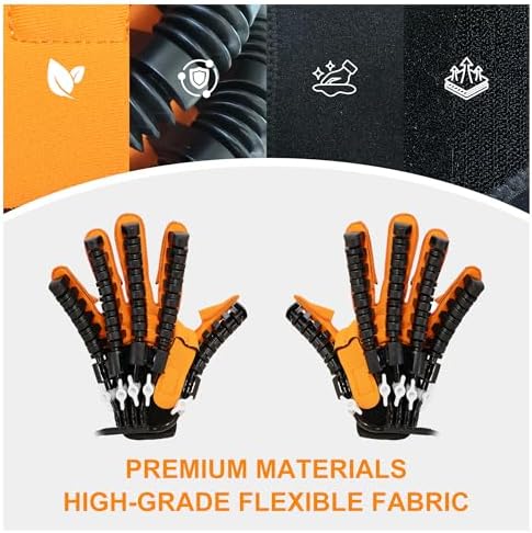 Stroke Hand Rehabilitation Robot Gloves, Strokes Therapy Equipment for Adults, Fingers Strength Training Device for Hemiplegia, Robotic Glove Rehab Stroke Patients (Left L)