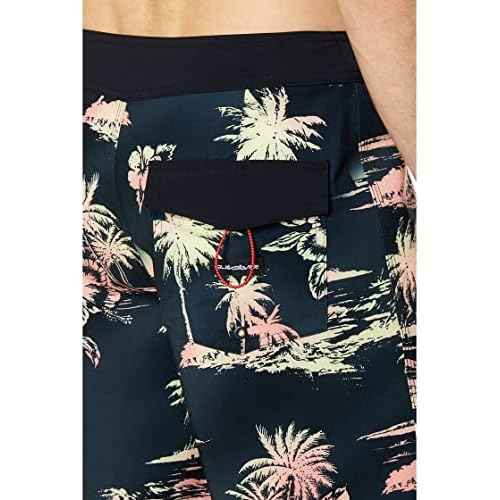 Quiksilver Men's Standard Surfsilk QS 69 18 Boardshort Swim Trunk, Black, 33