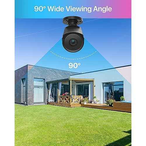 ZOSI 1080p HD-TVI Home Security Camera with Audio,Built-in Mic,Night Vision,1920TVL 2MP Outdoor CCTV Cam Only Compatible with ZOSI 3K Lite Analog DVR