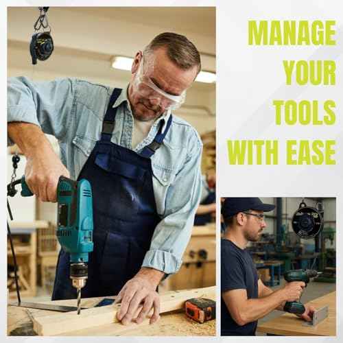 Tool Balancer,1.3?6.6 lbs Spring Balancerwith 79" Retractable Cable ? Adjustable Hanging Tool Holder for Workshop, Assembly Line, and Light Industrial Use