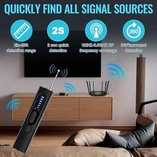 Hidden Camera Detectors, Anti-Spy Camera Finder Detector, Bug Detector, GPS Hidden Camera Detectors, Tracking Device Detectors, Camera Detector for Hotels, Home, Airbnb, Office (X13)