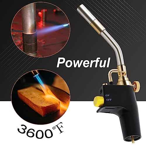 TS8000 Propane Torch Head 2 Pack by Wadoy High Intensity Trigger-Start Soldering Torch Compatible with MAPP/Propane for Soldering, Brazing, Welding, Searing Steak, Map Gas Torch Head