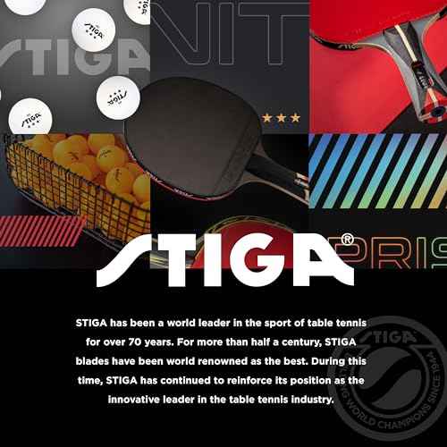 STIGA Performance 2 or 4 Player Table Tennis Set ? USATT Approved Rackets and 3-Star Balls ? 5-Ply Blade & Flared Handle ? Perfect for Skill Development