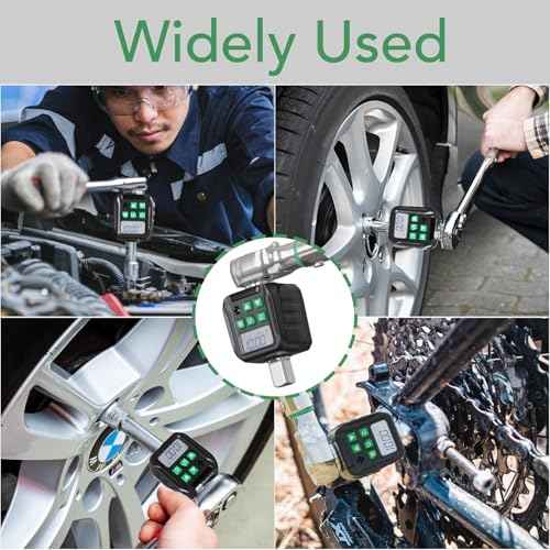 Digital Torque Wrench Adapter Set 1/2" Drive,Electric Wrenches,Snap on Digital Inch Pound Torque Wrench,1/4",3/8" Torque Adapter for Car,Motorcycle & Automotive (12.54-250.8 ft-lb/17-340 Nm)