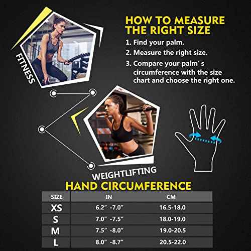 ihuan Breathable Weight Lifting Workout Gym Gloves: Fingerless Exercise Wrist Support | Enhance Palm Protection | Extra Grip for Fitness |Training | Rowing | Pull-ups