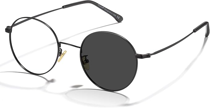Cyxus Blue Light Glasses for Men and Women, Round Metal Frame Computer Eyeglasses for Office, Gaming, Reading 8090