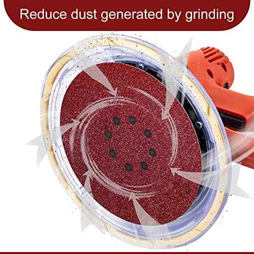 9 inch Sanding Discs 180 Grit 8 Holes Hook and Loop Sandpaper for Drywall Sander 60Pack