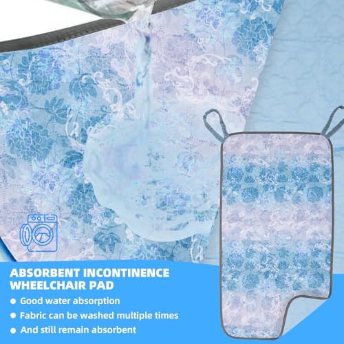 Waterproof Highly Absorbent Incontinence Wheelchair Pads for Elderly, Washable and Reusable wheelchair incontinence pads with Two Loop Handles 35" x 18" for Most Wheel Chair, Wheelchair Accessories