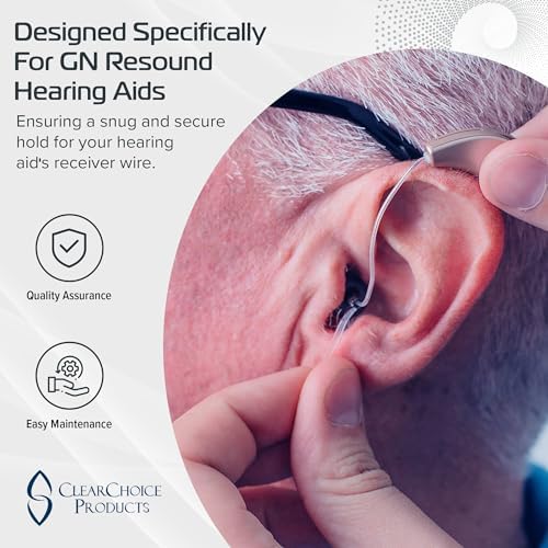 GN Resound Compatible Sport Lock for Linx 3D/Quattro/Savia/Vivia Key Models - Pack of 10 Retention Tail for Hearing Aids
