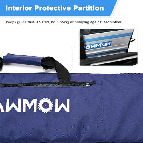 Guide Rail Protective Bag for Most Brand, Professional Carry Bag for Transporting Track Saw Guide Rails and Aaccessories, Up to 59¡±, Classic Blue