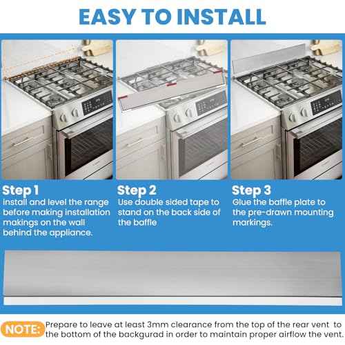 11NBBKGDDS Universal Front Control Freestanding Range Stainless Backguard with 29.75" W¡¿4.75" T¡¿0.25" D Compatible with all brands of 30" Backsplash & Stove,Include Frigidaire Whirlp