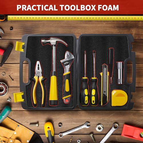 3Pack Cuttable Polyurethane Foam Sheets, Polyethylene Tool Foam Sheets, Drawer Liner, ToolBox Kaizen Organizer and Storage Tool Shadow - RED&BLACK (16X12X2 RED&BLACK)