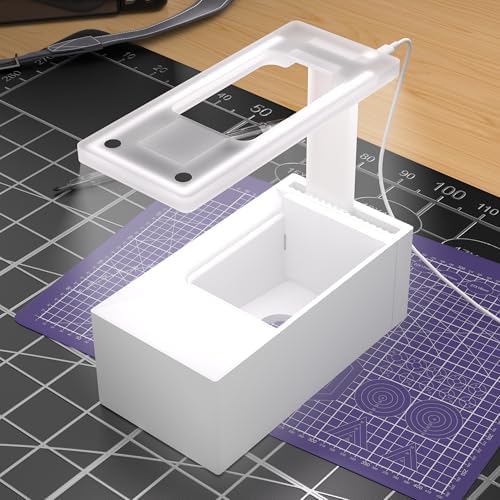 LED Illuminated MTG Card Scanner Stand for ManaBox - 6000K Anti-Glare Lighting, Sloped Drawer, Phone Stand MTG Accessories, Only Available for ManaBox, Only fit for un-Sleeved Cards