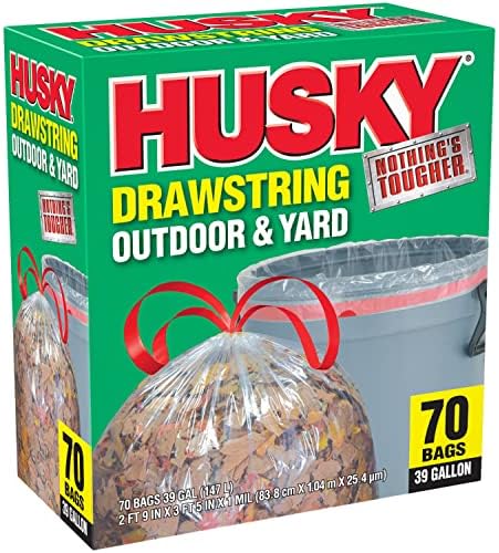 Poly-America HK39DS070C-M yd Bag, Clear, 39 gal, 3' 4 in L x 2' 9 in W x 1 Mil T