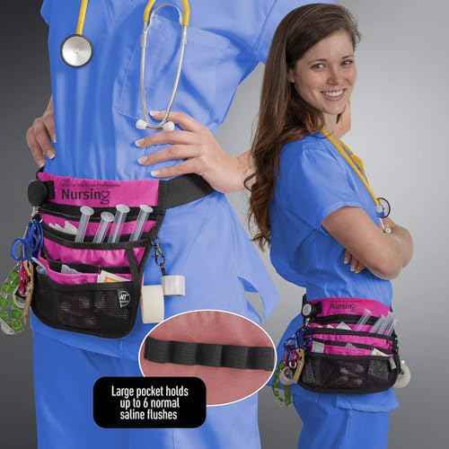 Kangapak Nurse Fanny Pack Multi Compartment Waist Organizer Tool Bag for Students, Practitioners & Medical Professionals