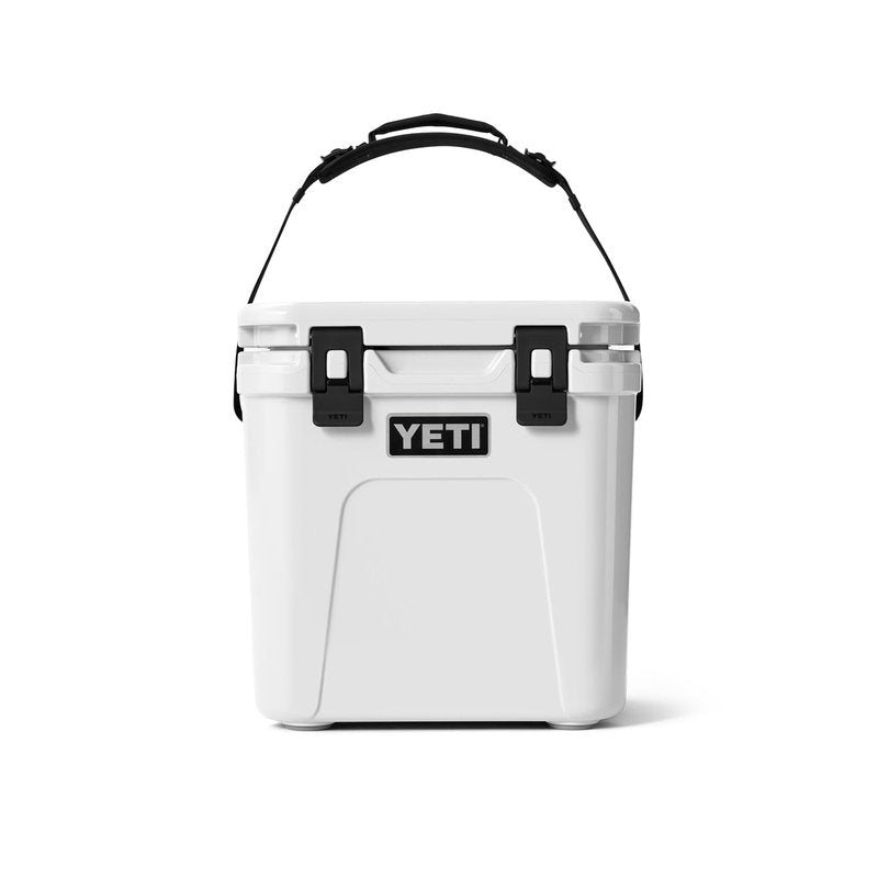 YETI Roadie 24 2.0 Hard Cooler with DoubleDuty Shoulder Strap and Drain Plug, White
