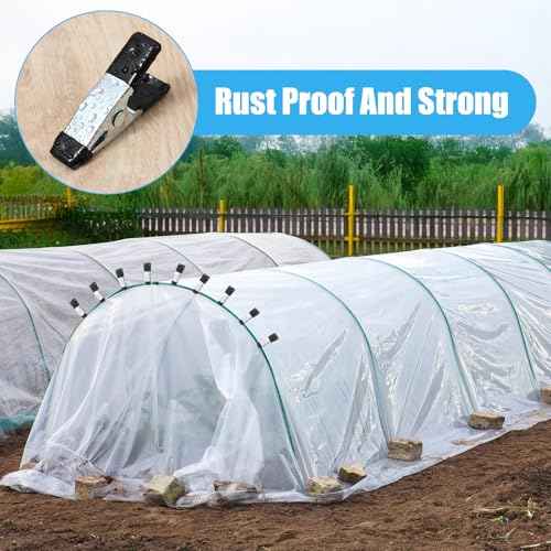 20 Pcs Small Clamps Garden Mini Spring Clamp Heavy Duty for Crafts Backdrop Warm House Metal Clips 3/4 Inch Jaw Opening for Woodworking Photography Home Decoration or Industrial Production, Black