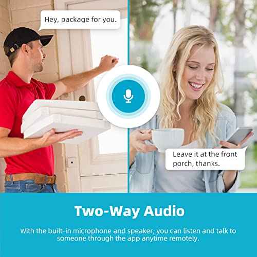 virtavo Security Cameras Wireless Outdoor, Battery Powered Starlight Color Night Vision Weatherproof, Surveillance WiFi Home Camera Outside, AI Motion Detection, Compatible with Alexa