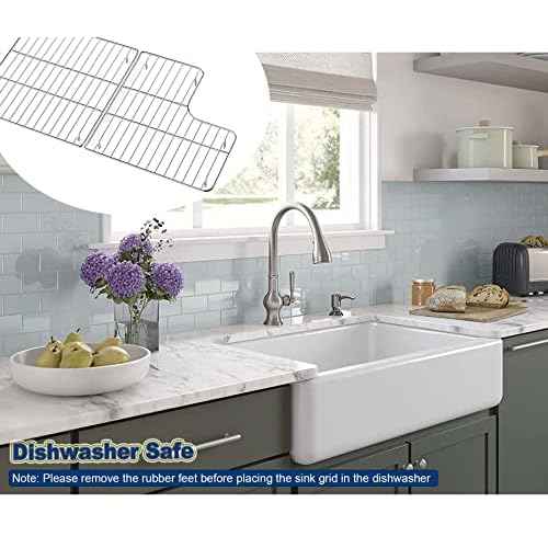 ???????????????? K-6639-ST Sink Rack Replacement for Kohler Whitehaven Bottom Basin Rack 6639-ST, K-6488 and K-6489 Stainless Steel Sink Protector Accessories