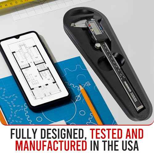USA-Made Magnetic Caliper Holster for Micrometers & Precision Tools ? Heavy-Duty Protective Case with Magnetic Backing, Scratch-Resistant, Dustproof, Shockproof, and Durable Design