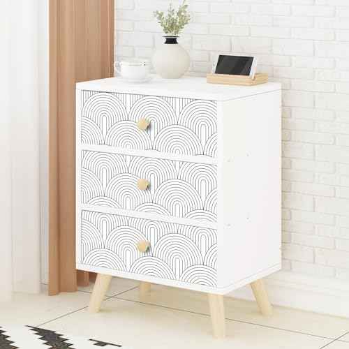 Floralplus Peel and Stick Modern Wallpaper Black Contact Paper for Shelf Liner Kitchen Renter Friendly Wallpaper for Bathroom Vinyl Textured Contact Paper for Home Decor 17.7 x 118 in